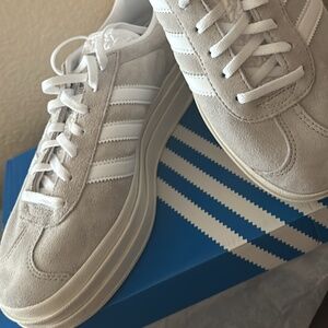 Grey and white brand new Adidas Gazelle
